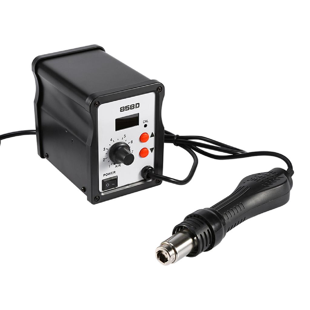 Digital SMD Soldering Desoldering Station Hot Air Rework Gun Tool   3 Nozzles