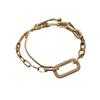 Elegantes Retro Geometrisches Zirkonia Diamant Armband: Vielseitiger Leichter Luxus Handschmuck