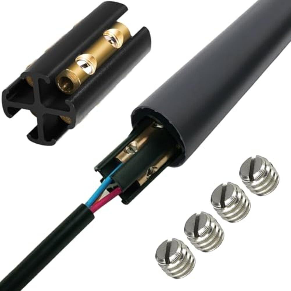 

Underground Wire Splice Kit with Brass Screw Connectors and Heat Shrink Tubing for Reliable UF Wiring Connections