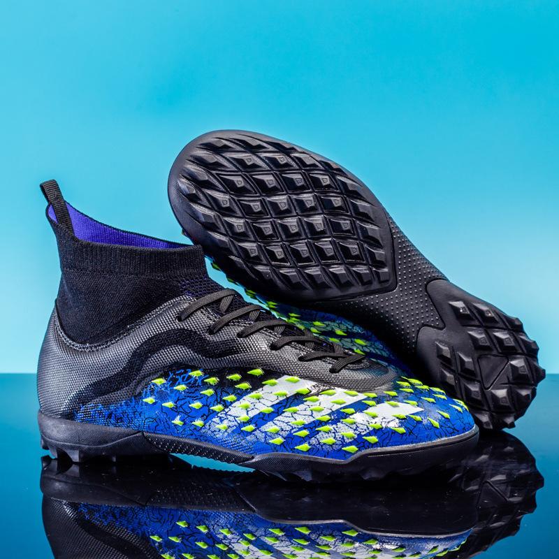 Scarpe da Calcio High-Top per Ragazzi e Ragazze Ag Chiodi Lunghi Tf Chiodi Spezzati Scarpe da Allenamento per Competizione