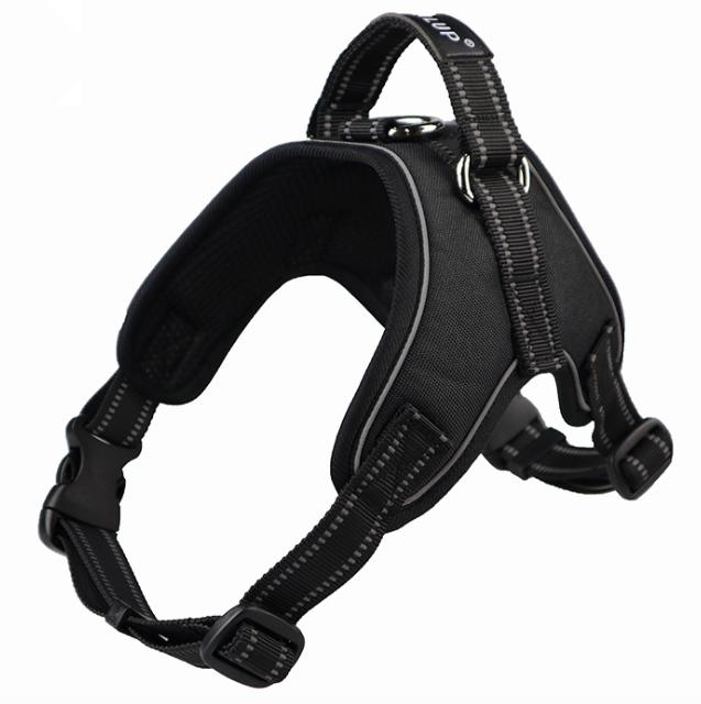 

Шлея для собаки Tailup Pet Products Регульований світловідбивний жилет Повідець для прогулянок для цуценя Сітчаста шлея для маленької середньої собаки M чорний