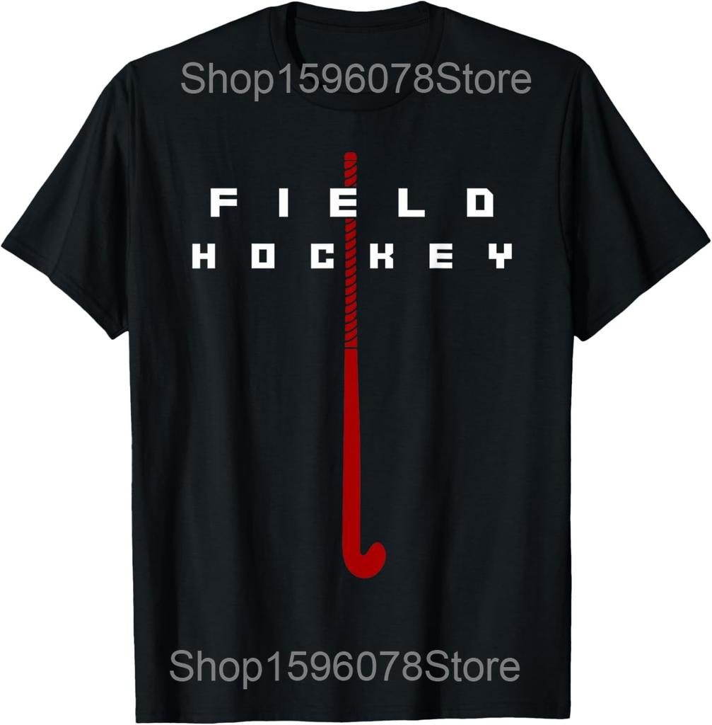 Funny Field Hockey Graphic T Shirts Men Women Pure Cotton Humor Streetwear Tee Shirt Short Sleeve Unisex Gift Idea Clothing