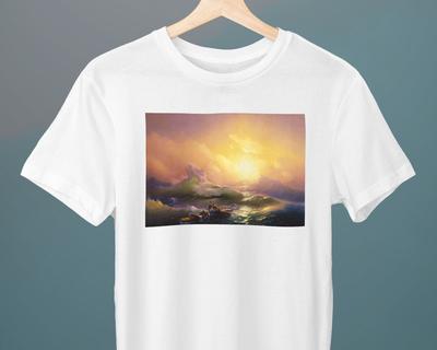 The Ninth Wave Ivan Aivazovsky Painting Unisex T-Shirt Art T-Shirt Seascape Gift for Her Gift for Him Art Lover Gift