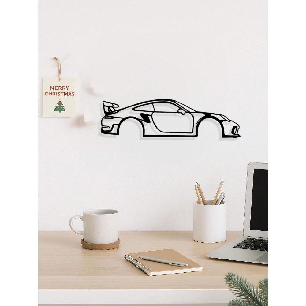 Black Metal Geometric Wall Art Modern Minimalist Decor for Bedroom Living Room Scandinavian Boho Industrial Chic Hanging Unique Dorm Housewarming Gift