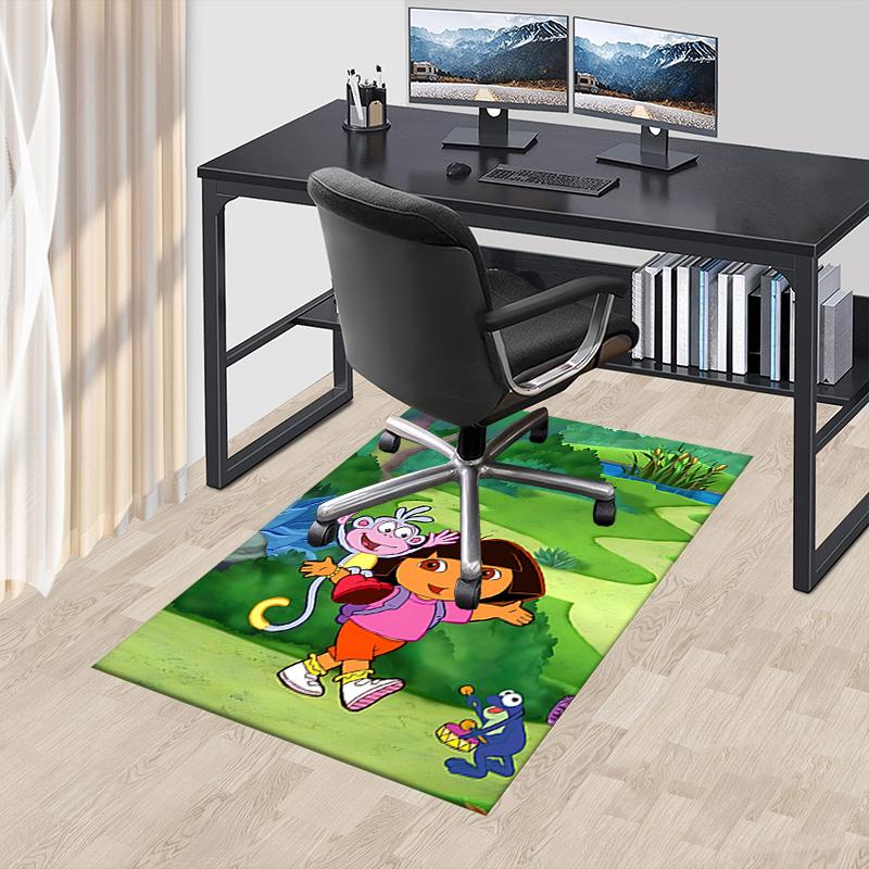 Dora'S Jungle Adventure Carpet For Playroom Bedroom Living Room Sofa Home Decorkids Game Area Rug Nonslip Floor Mat