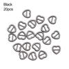 20/40 pz Fibbia a Forma di Cuore da 4 mm Fibbie per Borse di Bambola Mini Ultra-piccola Fibbia a Tre Punti Fibbia per Cintura Fibbia per Bambola Accessori per Scarpe Vestiti
