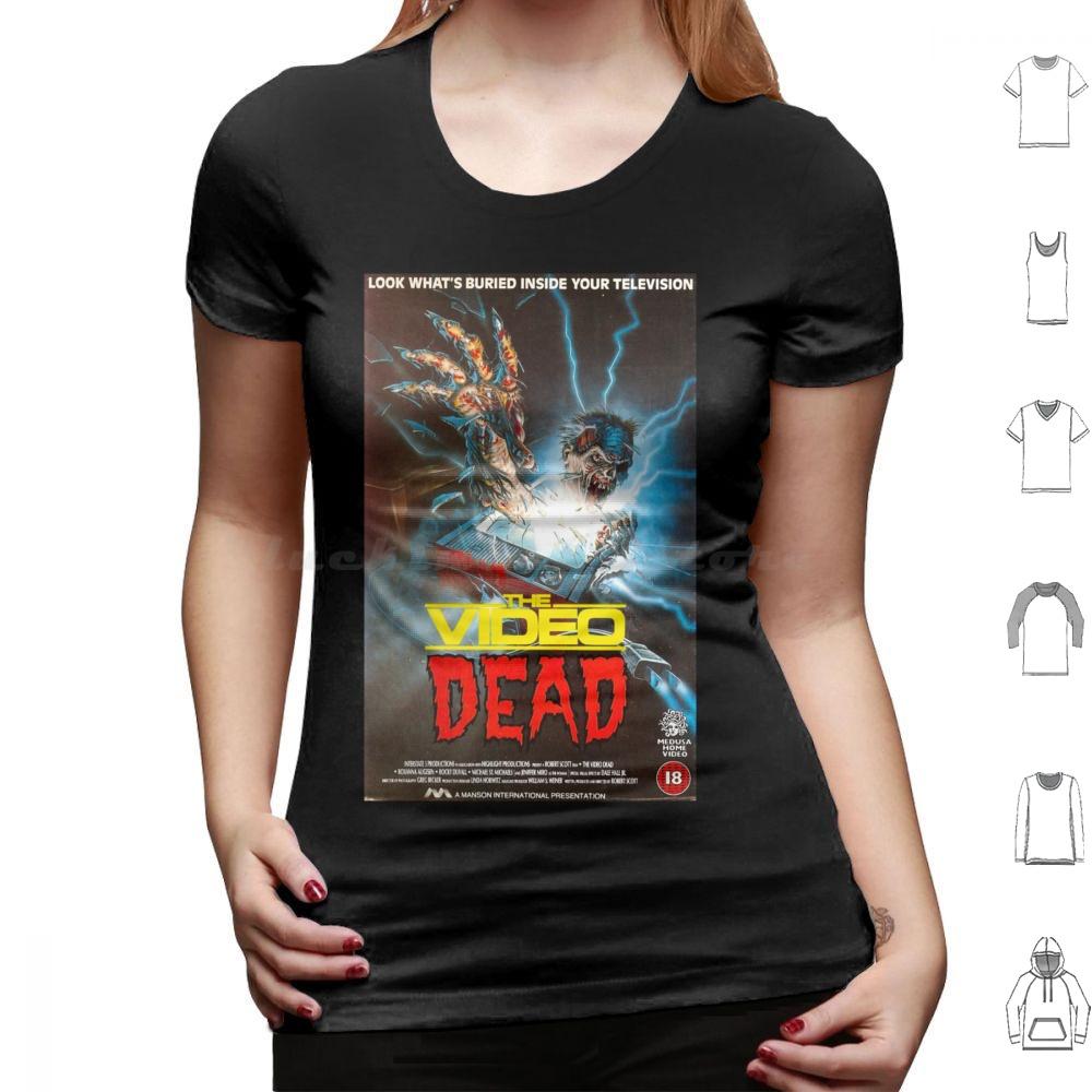 The Video Dead Full Vhs Cover T Shirt Big Size 100 Cotton Video Dead Vhs 80s Video Rental Dead Retro Tape Cassette Cover