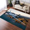 Fantasy Saturn & Alien Planet Landscape Area Rug, Non-Slip Floor Mat