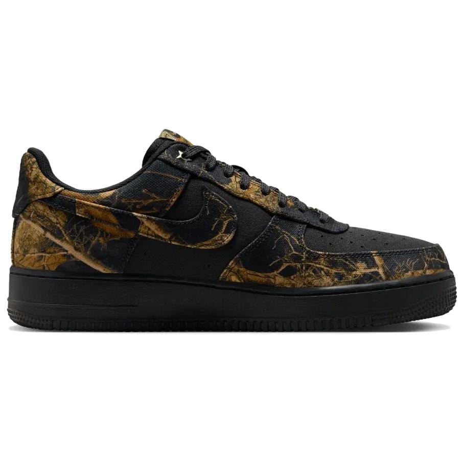 Nike Air Force 1 Tkanina Amortyzacja Buty do Skateboardu Męskie Czarne Brązowe IH1221-001