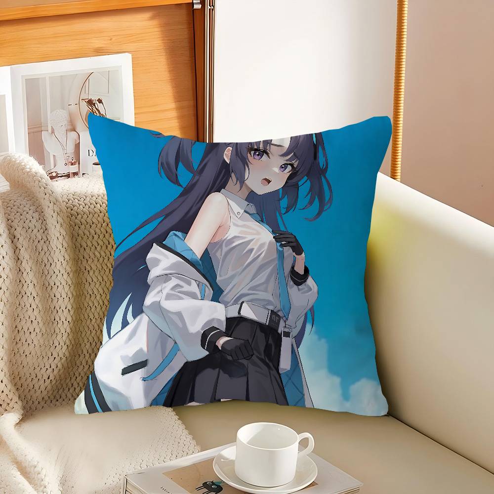 

New Blue Archive Anime Pillow Case Pillowcase Ultra Soft Skin Friendly Fabric Cloud Like Comfort 12x12Inch