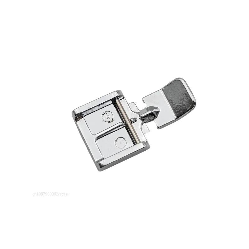 Kompatibler Metallreißverschluss-Nähfuß Links & Rechts Einzelseiten für Haushalts-Steck-DIY-Nähmaschine Brother Singer Zubehör