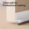 Door Bottom Seal Strip with Brush Weatherstripping for Draft Prevention Noise Reduction and Dust Protection Suitable for Various Door Types and Sizes
