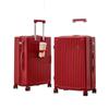 Red Wedding Dowry Suitcase: New Trolley Case for Brides & Grooms, with Password Lock and Leather Finish.