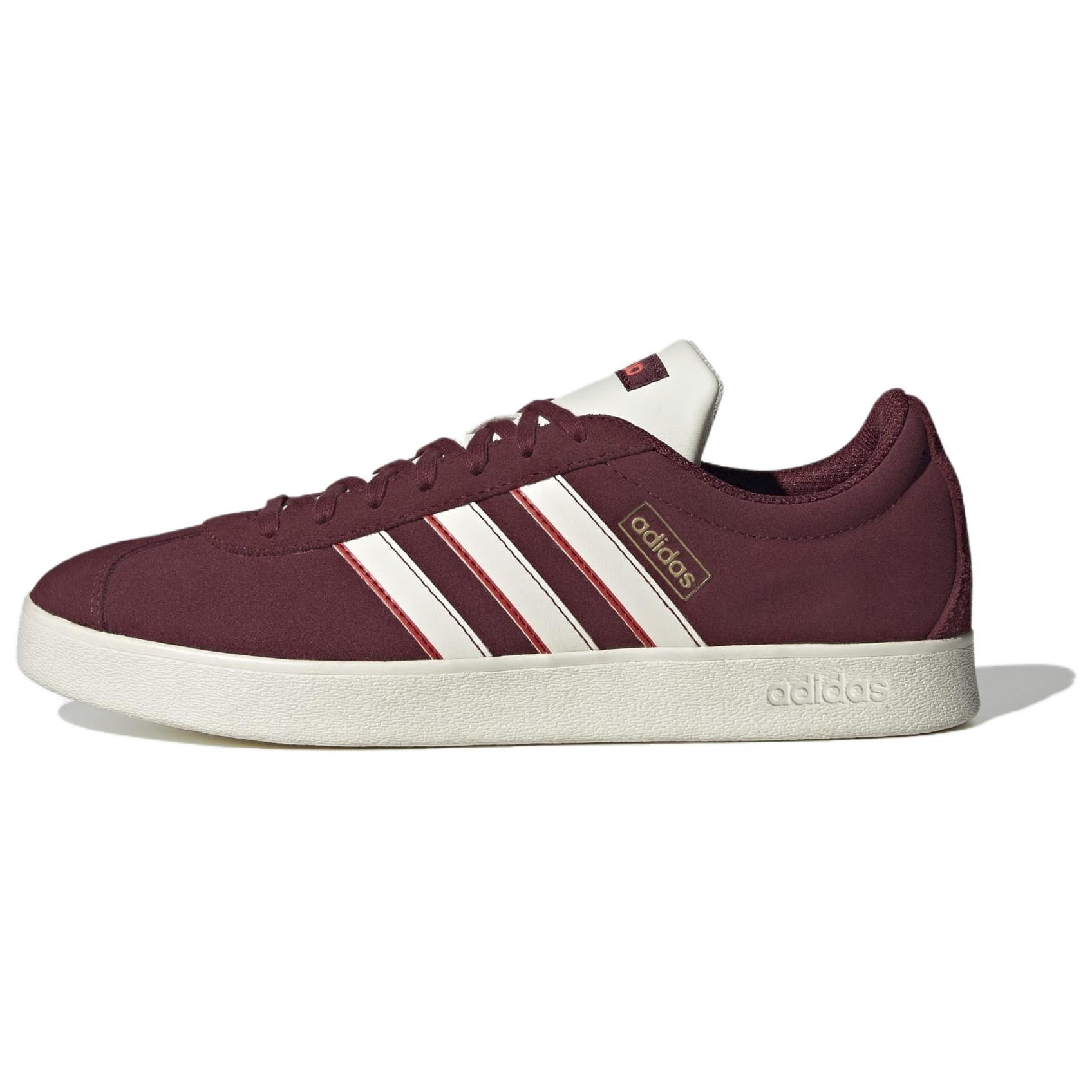 Adidas Vl Court Lifestyle Skateboarding Suede Shoes  Red  IF7555 38