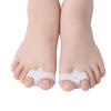 2Pcs Silicone Gel Double Ring Thumb Corrector Bunion Foot Toe  Protector Separator Finger Straightener Adjuster
