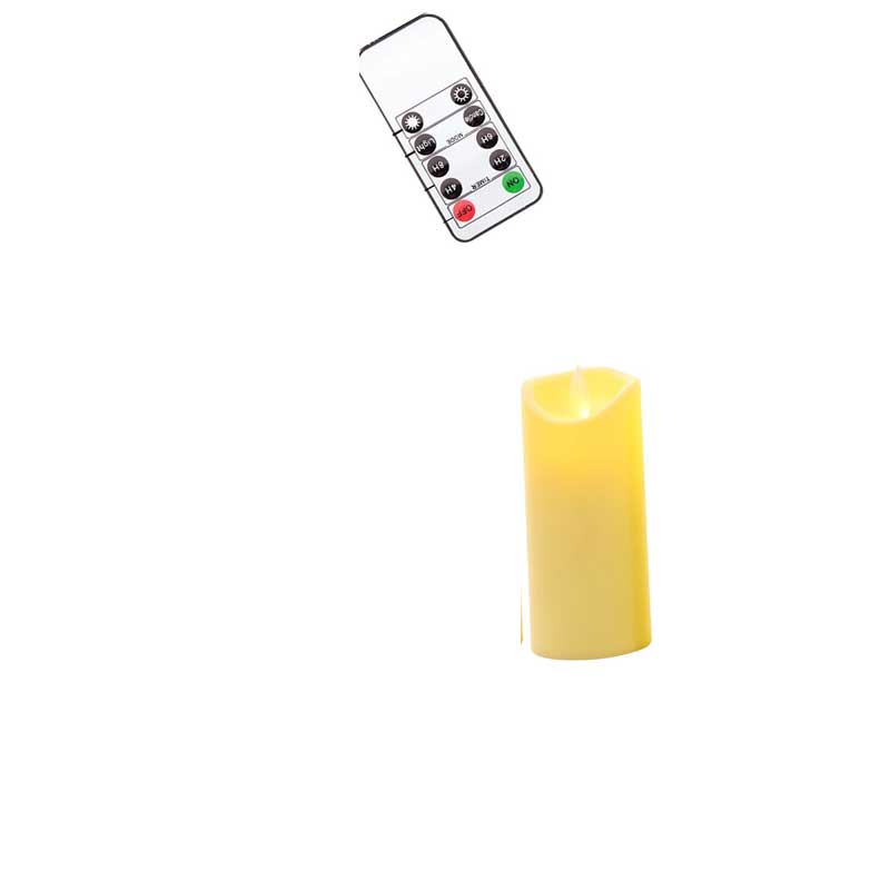 1/3/6 PCS Remote Control Religious Church LED Candles,12.5 Cm/5 Inch Height Votive Plastic Pillar Candles Tear Drop