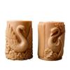 Silicone Cygnus Candle Mold Cylindrical Scented Candle Mould for Handmade Soap Candy Multipurpose Crafts Project