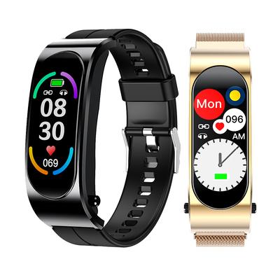 Sportovní náramkové chytré hodinky pro muže a ženy Bluetooth sluchátka bezdrátová sluchátka IP68 vodotěsný náramek Siri chytré hodinky pro telefony