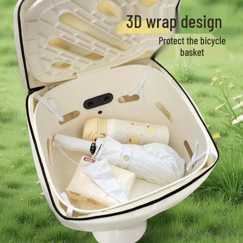 Rainproof Foldable Electric Vehicle Front Storage Basket Cover