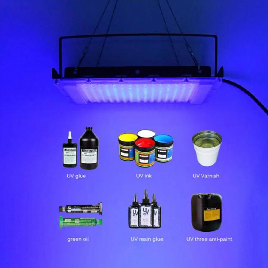 300W UV Curing Light 395NM 405nm 365nm LED Ultraviolet UV Lamp 3D Printing Spraying Painting Resin Ink UV Glue Curing Lamp