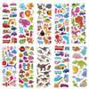 10Sheets 3D Bubble Stickers Cartoon Animal Cars Sticker Kids Boy Girl Birthday Party Favors Pinata Fillers Scrapbooking Gift Toy