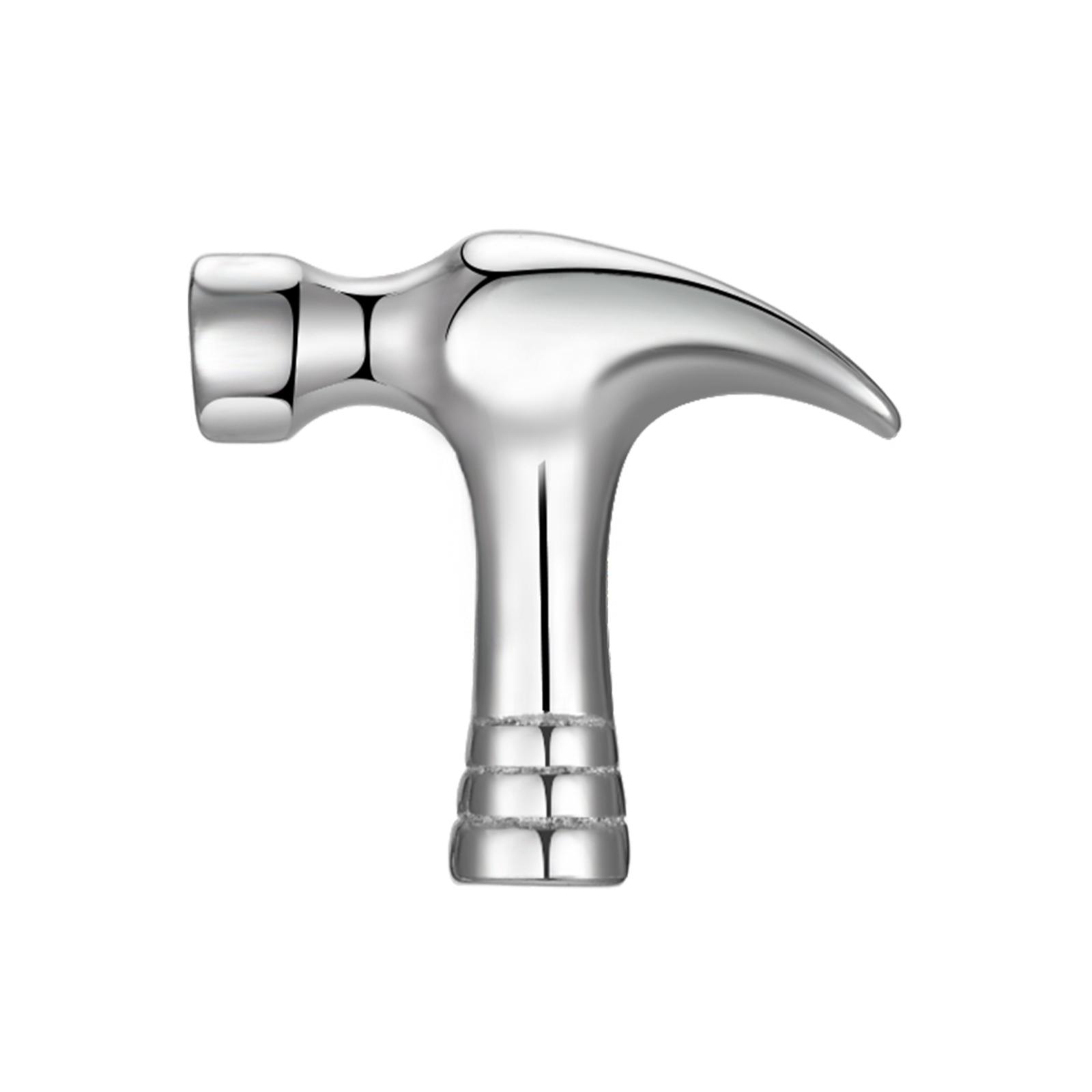 Vnox Kleine Hammer Ohrstecker für Herren Damen, Nie Verblassender Edelstahl Anti-Allergie Piercing Ohrschmuck, Punk Ohrringe gray