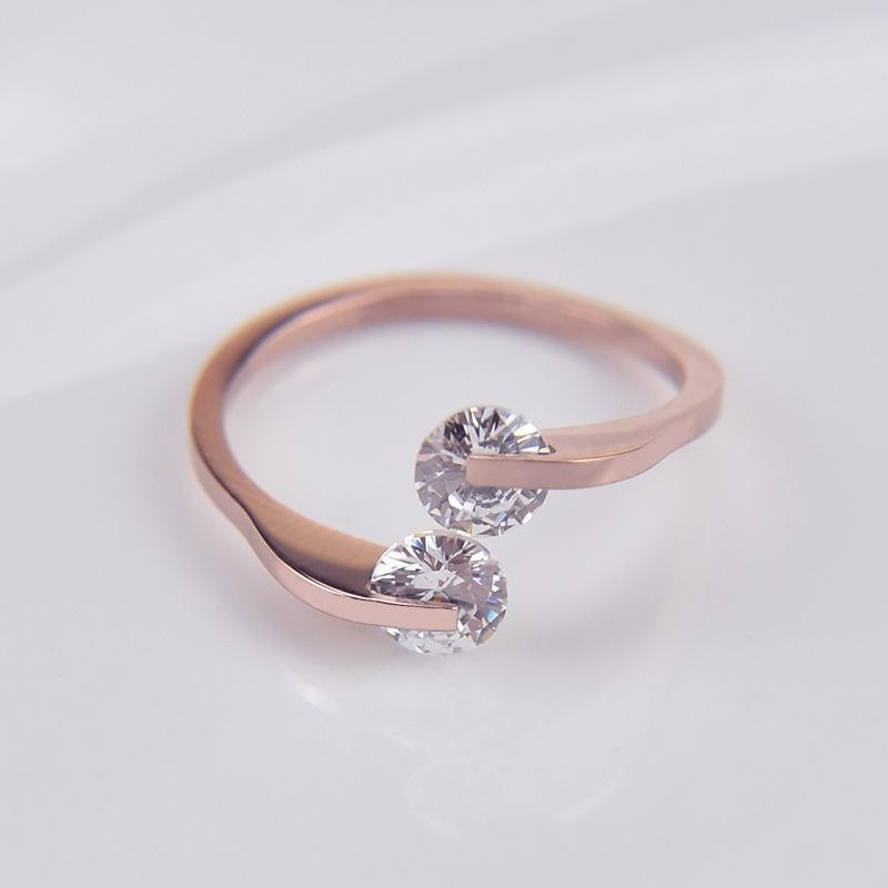 Elegant Fashion Women 18k Gold Plated Crystal Bridal Engagement Ring Various Sizes