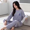 Island Fleece Pajamas Women'S Spring And Autumn Thickened Fleece Coral Fleece Casual Can Be Worn Outside Loungewear Autumn And Winter Thin Fleece Suit