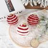 New Pink Christmas Tree Ornaments Shatterproof Foam Candy Crutch Xmas Tree Hangings Pendant Xmas Decorations DIY Christmas Ball