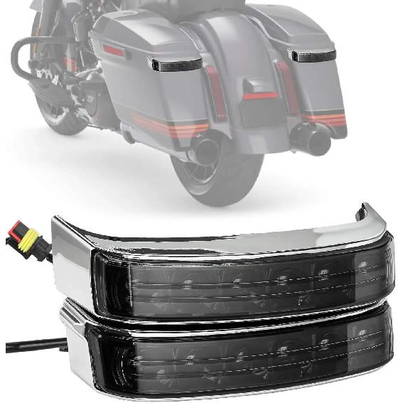Saddlebag Housing Tail Run Brake Turn Light Lamp for Touring Street Road Glide CVO Electra Glide Ultra Classic Ultra 2014-2024