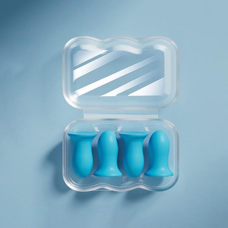 

4/10 Pcs Soft Lightweight Slow Rebound Sponge Noise Reduction Earplugs For Sleeping Small Earplugs Women Earplugs 4Pcs синій