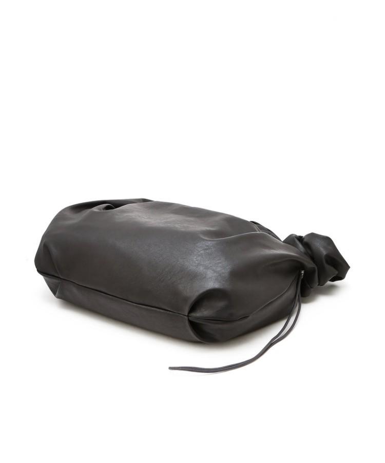 Athe Vanessabruno [Pli] Grey Faux-Leather Pli 2-Way Shoulder Bag And Crossbody Bag L Aaba6E833G2
