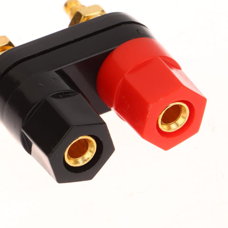 1/5Pcs Banana Plugs Couple Terminals Red Black Connector Amplifier Terminal Binding Post Banana Speaker Plug Jack