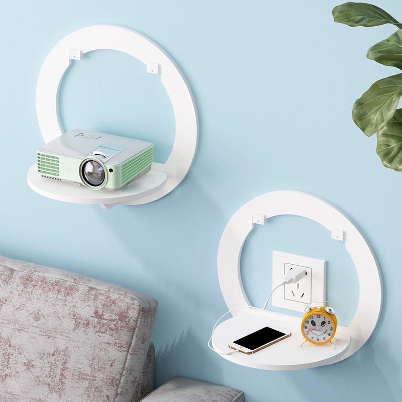 1pc Multifunction Punch-free Home Wall Mounted Shelf,Plants&Photos Hanging Storage Rack for Home Display,  Bedside&Bathroom Hanging Storage Shelf.