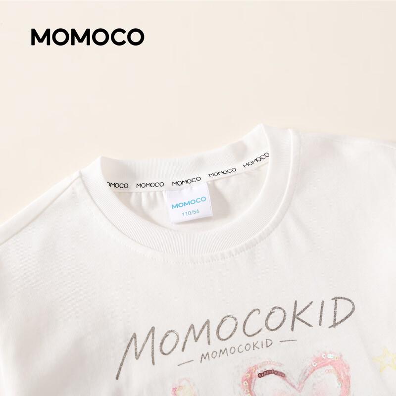 MOMOCO Girls' Long-Sleeve Cotton T-Shirt