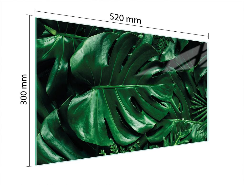 SZKLANA DESKA DO KROJENIA 52x30 MONSTERA