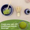 Zestaw 4 sztuk narzędzi do herbaty Matcha Zestaw trzepaczek do Matchy Japoński styl Zestaw do parzenia herbaty z miarką Uchwytem na trzepaczkę Miseczką do domu dla początkujących