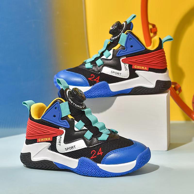 Boys' Wear-Resistant Basketball Training Shoes for Kids