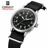 CORGEUT OFFICIAL 42mm Mens Watches Japan 8215 Automatic Mechanical Sapphire Glass Date Luminous Military Style Wrist Watches Men