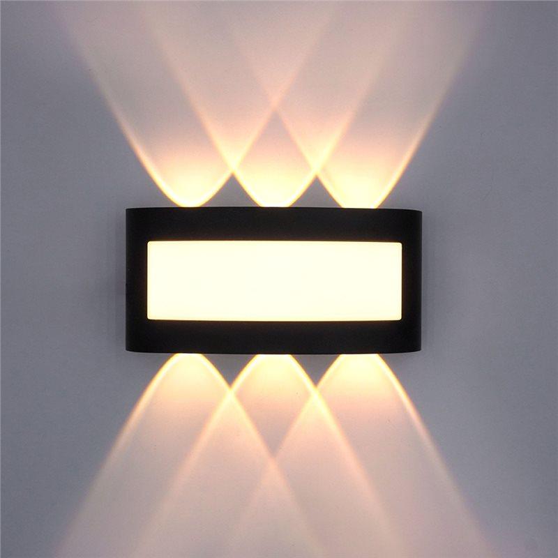 A84E-Waterproof Outdoor Wall Lights 6W LED Wall Light Effect Light Staircase Light Bed Light