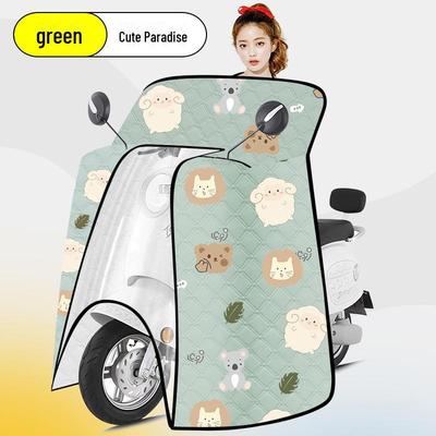 All-Season Electric Car & Motorcycle Windshield Sunshade: Waterproof & Windproof