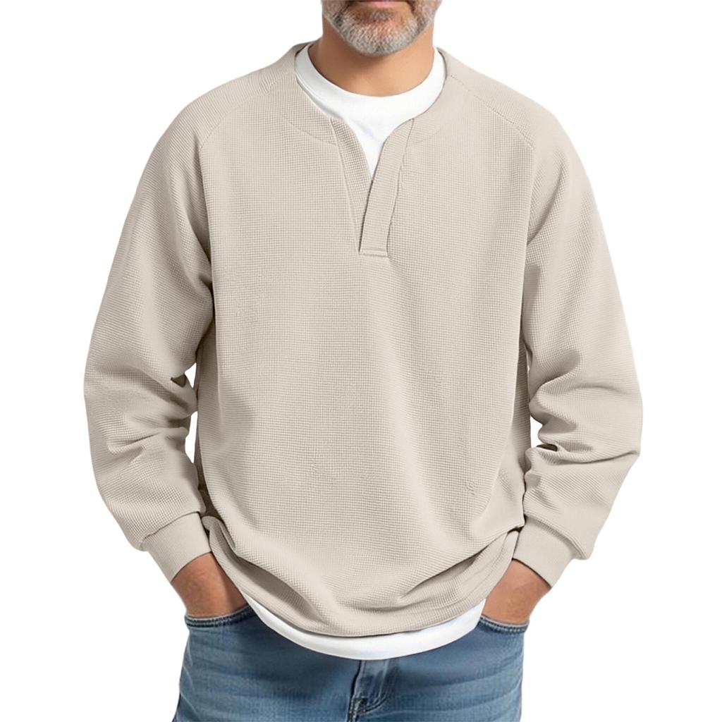 Sweatshirt For Men Long Sleeve Casual Pullover Tops Fall Clothes Fashion Color Comfort Sweatshirts
