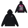 Mens Oversized Hooded Sweatshirt With Letter Print Heavyweight Cotton Winter Streetwear Style