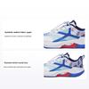 Li Ning Youth  Childrens Rebound Shock Absorption Comfortable Running Shoes Kids Running Shoes Crystal-Blue YKFT046-9