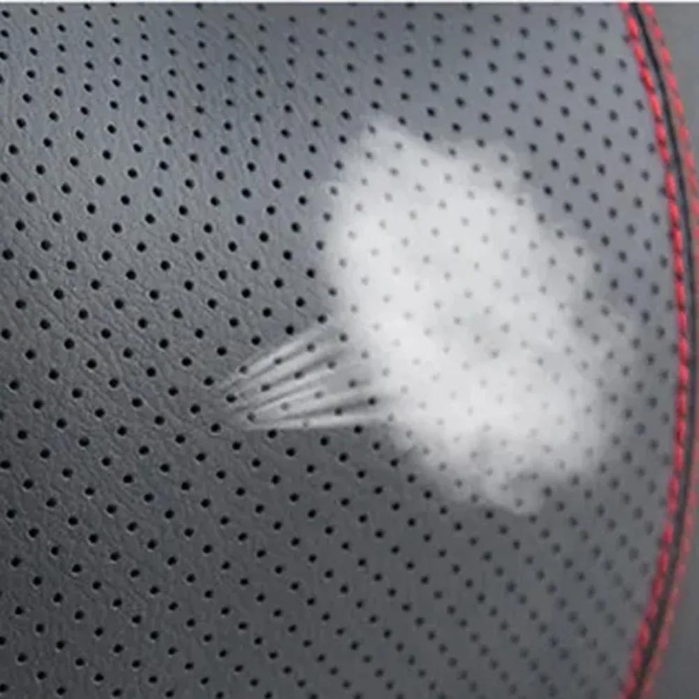 Car Neck Headrest Pillow Memory Foam Car Seat Neck Pillow Breathable PU Leather Head And Neck Support For Sleep Pillow