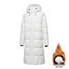 Unisex Mid-Length Thickened Windproof Down Jacket
