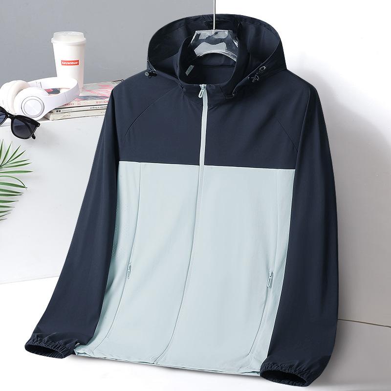 New sunscreen clothes men's and women's summer ice silk breathable UPF10 + outdoor quick-drying skin clothes jacket