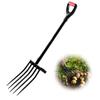 Garden Fork, 5-Tine Gardening Pitchfork with Metal Handle, 41 In Heavy Duty Digging Fork with Y Grip