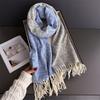 Neck Warmer Scarf For Wome Winter Thickened Tassel Pashmina Shawl Faux Cashmere Warps Autumn Elegant Ladies Blanket For Men