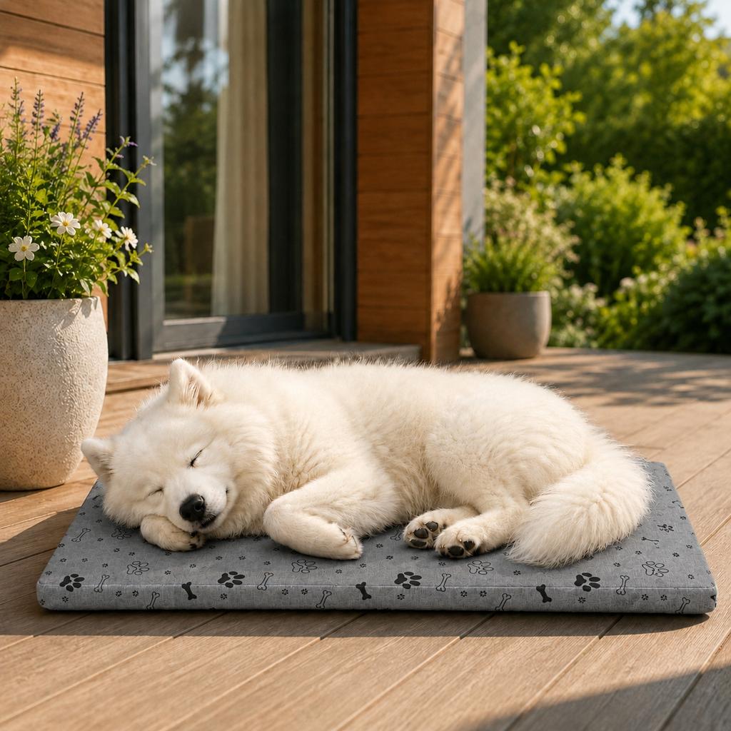 [20] Orthopedic Dog Bed Memory Foam Mattress 120x90cm LROKI120R